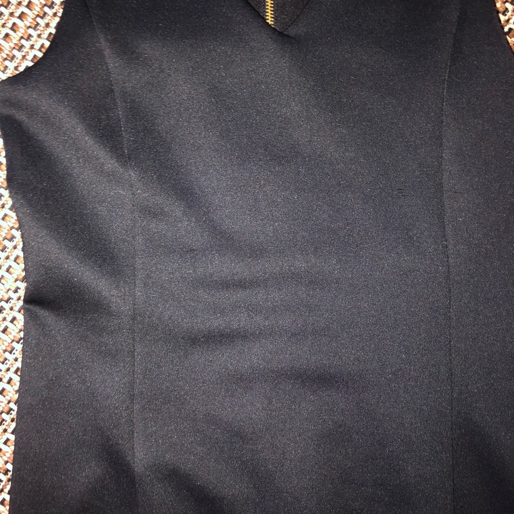 🩵2/$20 MIX&MATCH🔘MICHAEL Michael Kors Black Slvlss Full Back Zipper LBD -Size XS - Picture 4 of 9